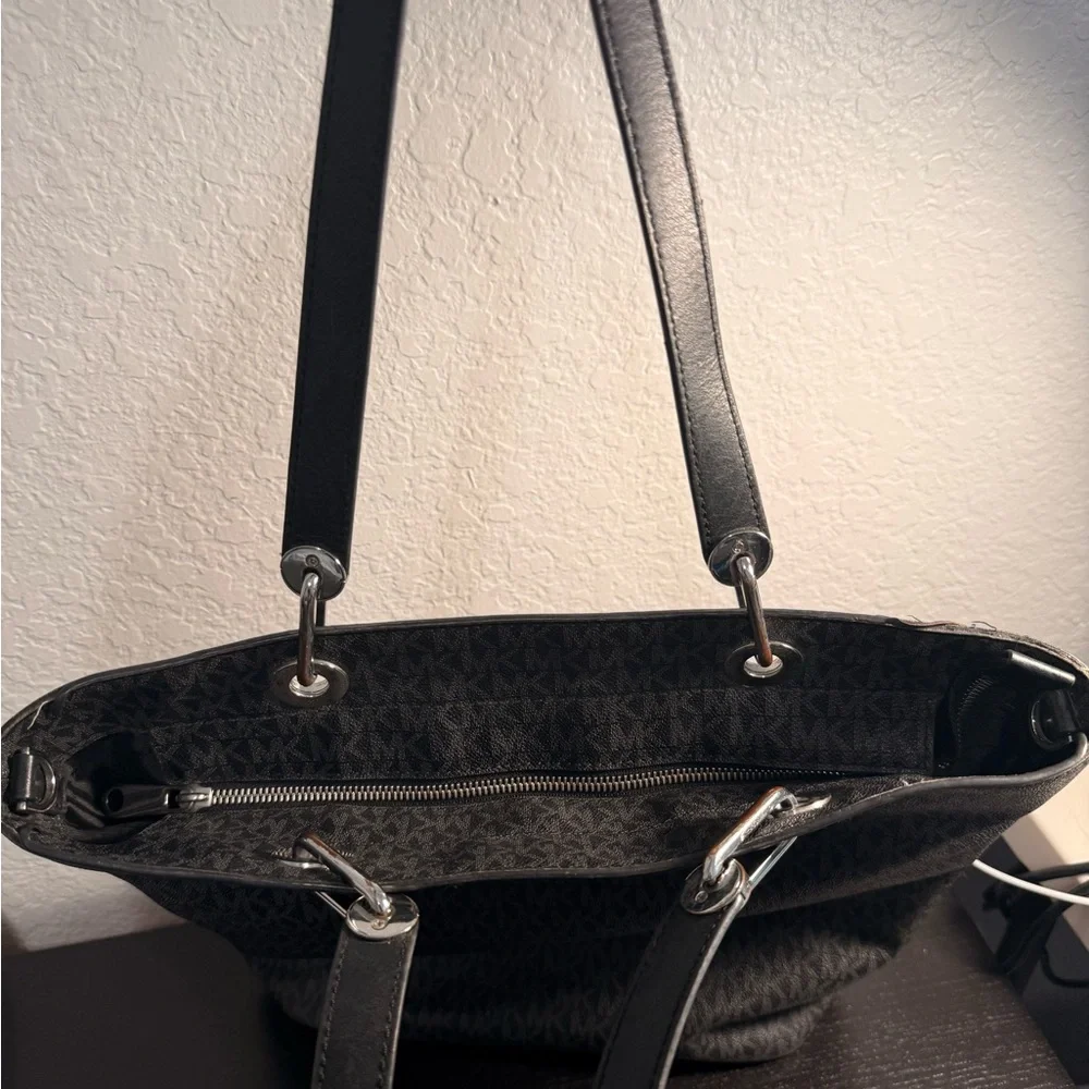 Michael Kors Gray Signature Tote - Picture 9 of 11